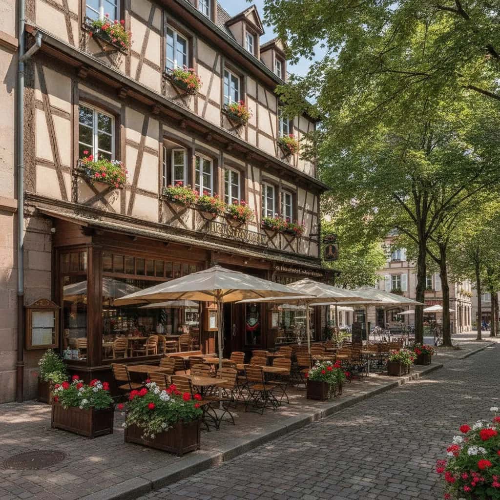 Restaurant 482m² à Strasbourg : terrasse - licence IV