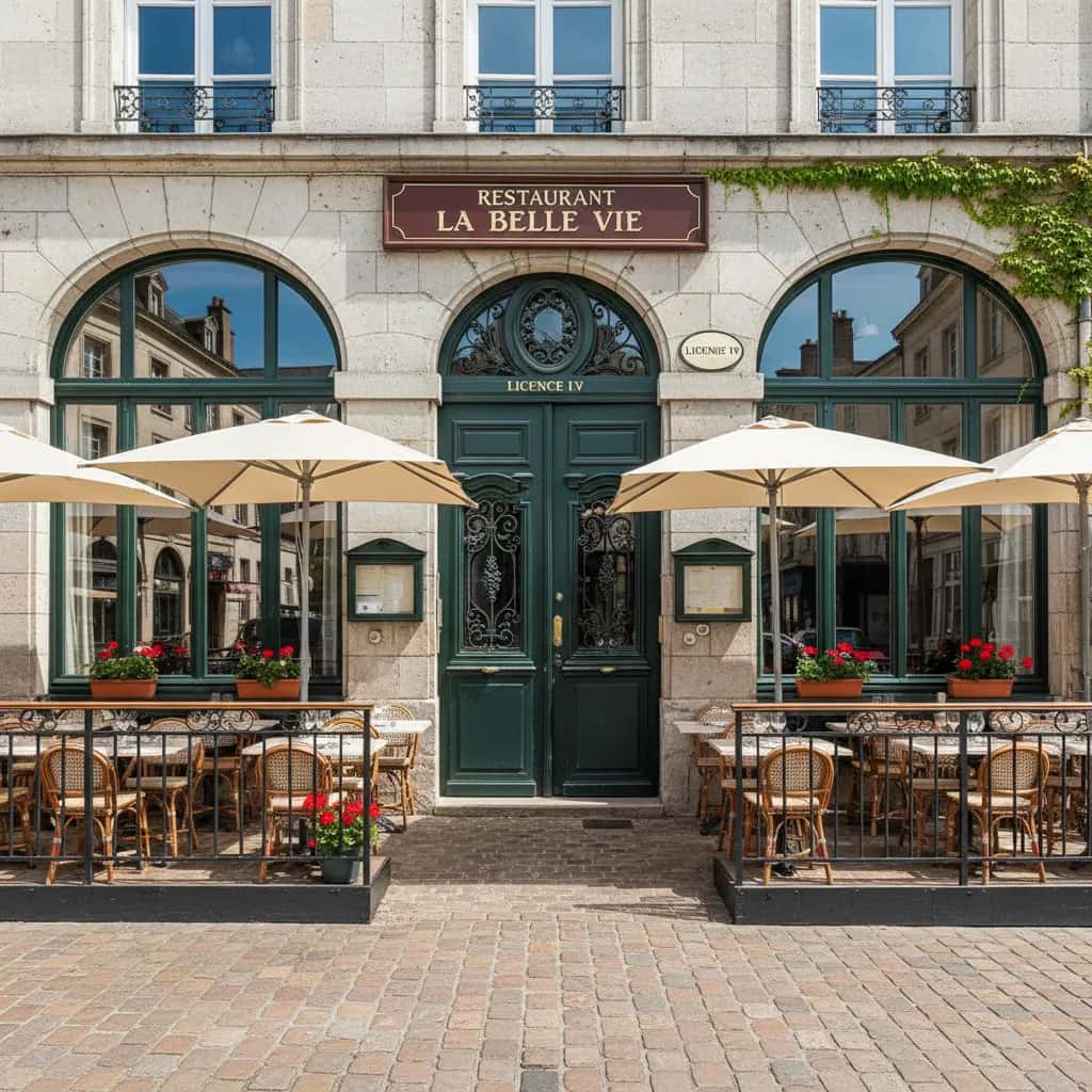 Restaurant 776m² à Nantes : terrasse - licence IV