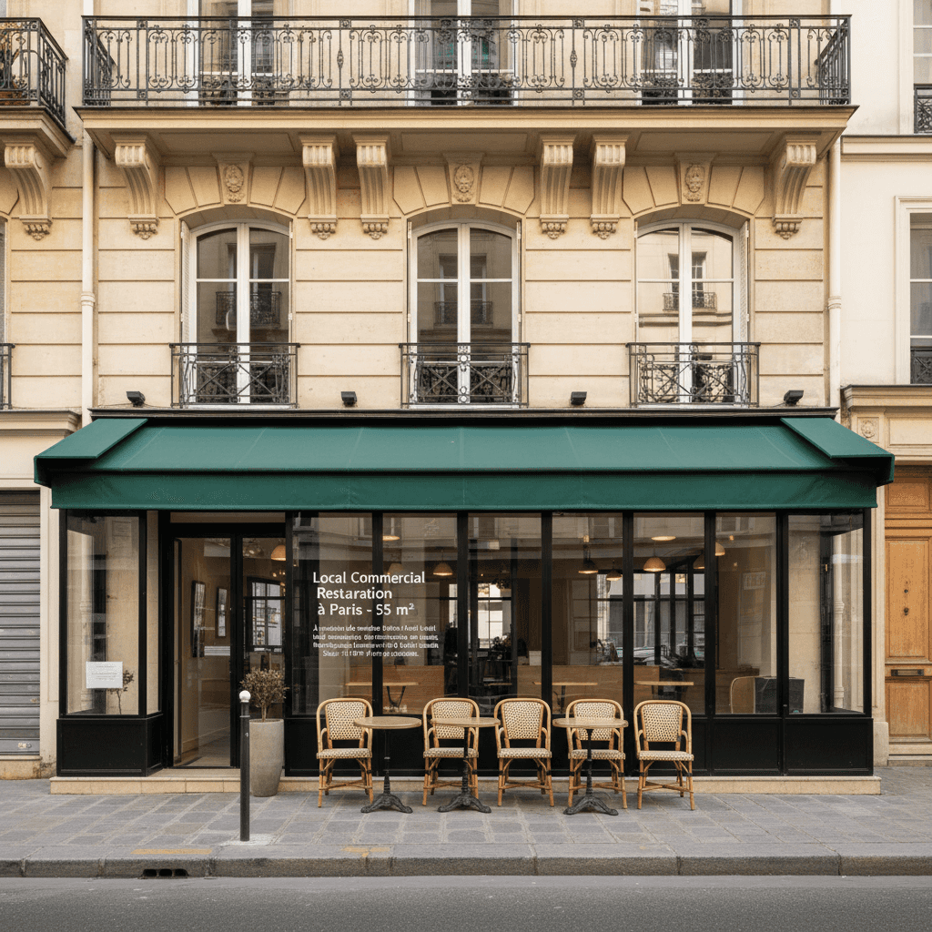 Local Commercial Restauration à Paris - 55 m²