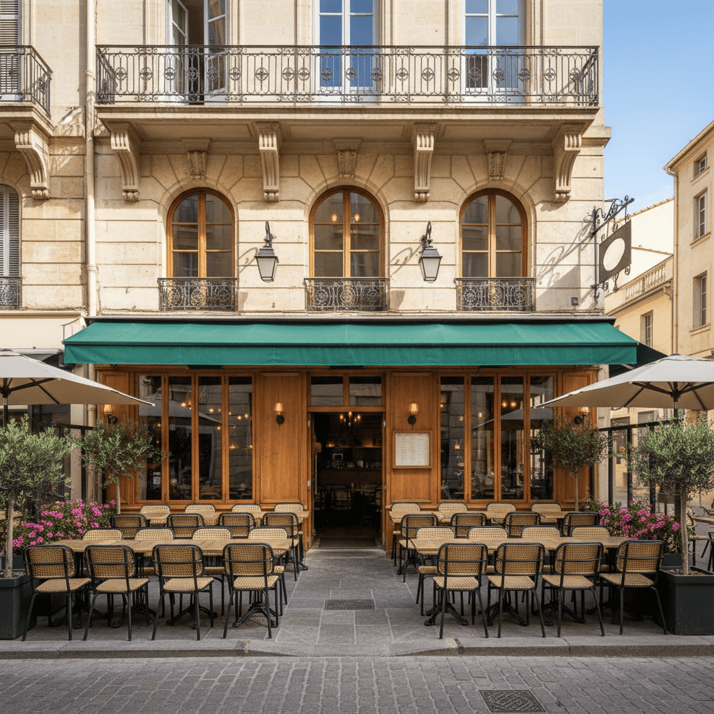 Restaurant 80m² à Marseille : terrasse - licence IV