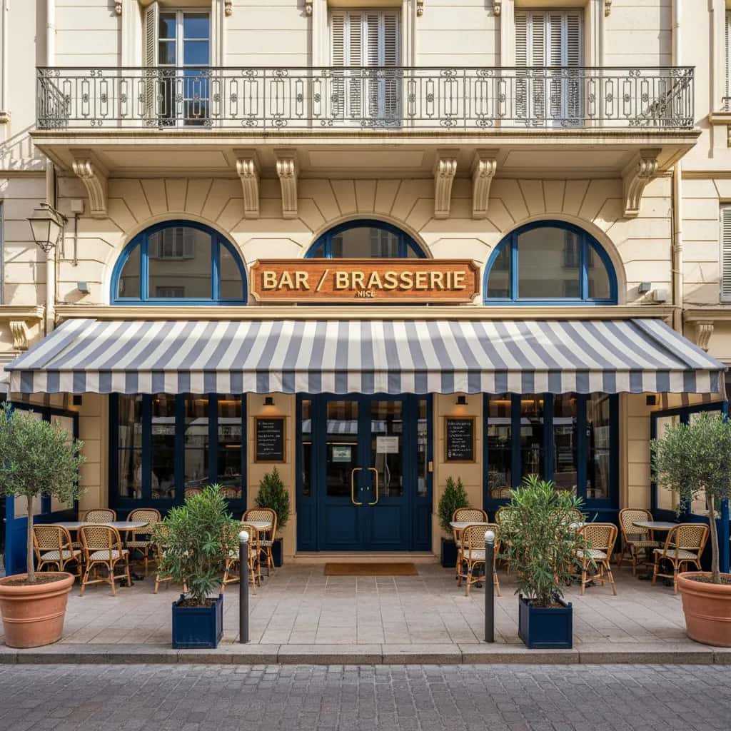 Bar-brasserie 100m² à Nice : terrasse - licence IV