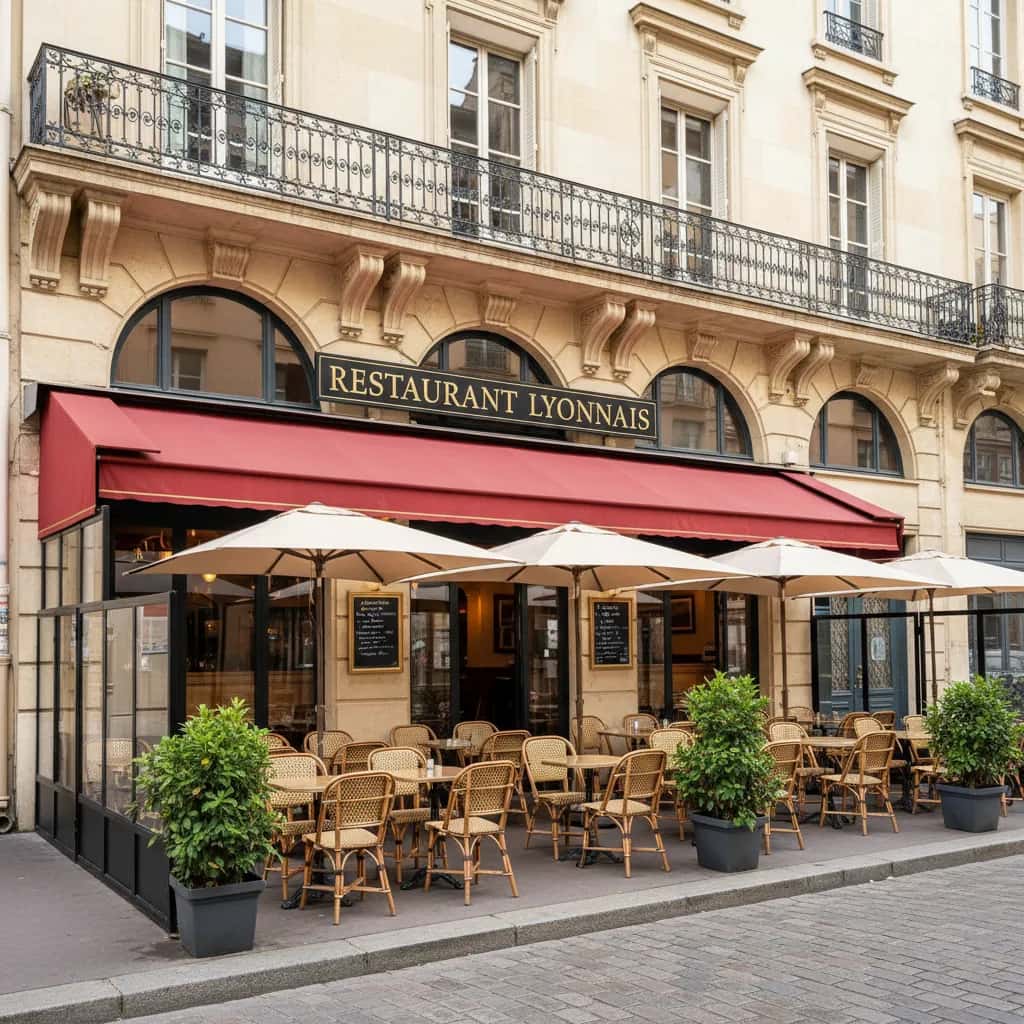 Restaurant 107m² à Lyon : terrasse - licence IV
