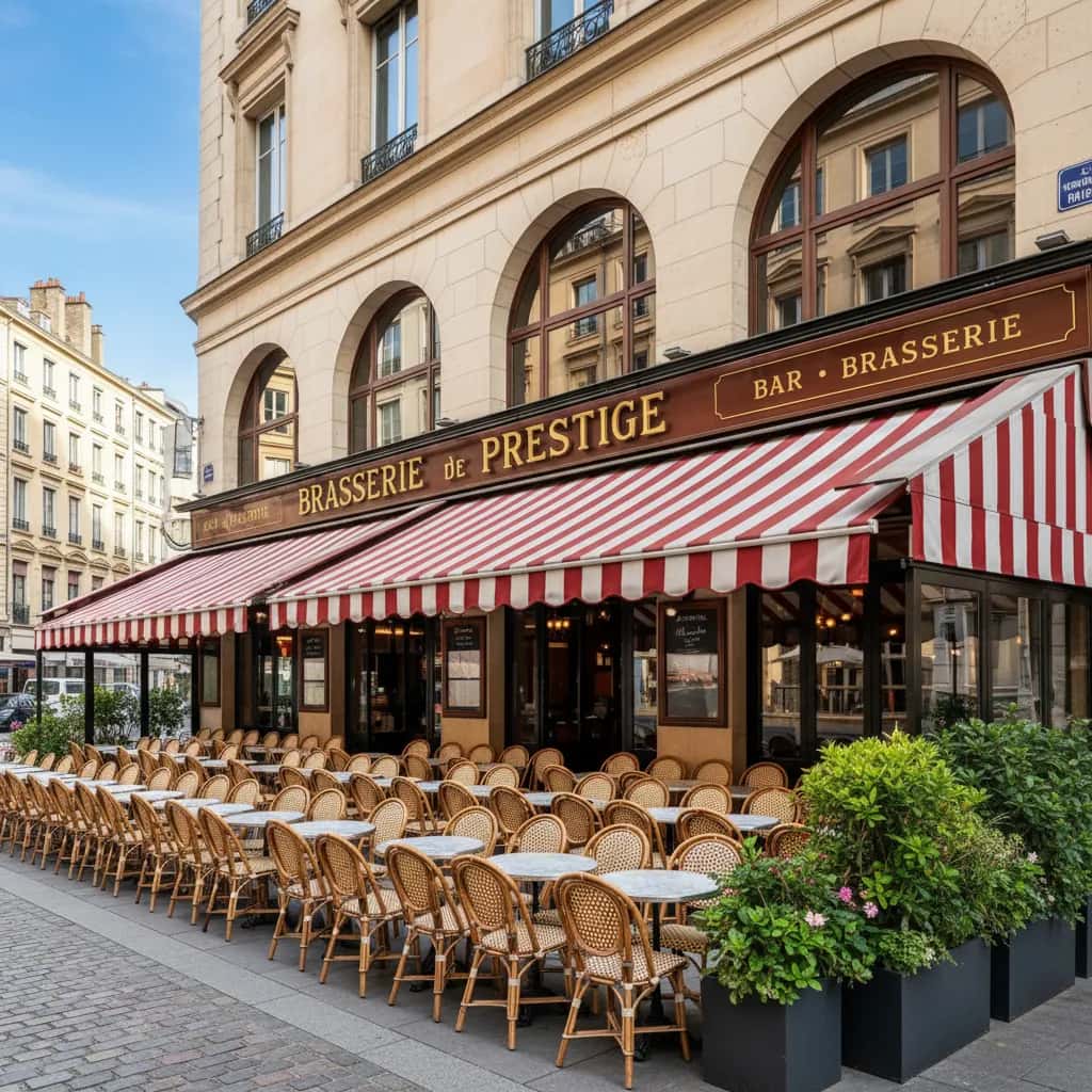 Bar-brasserie à Lyon : terrasse - licence IV