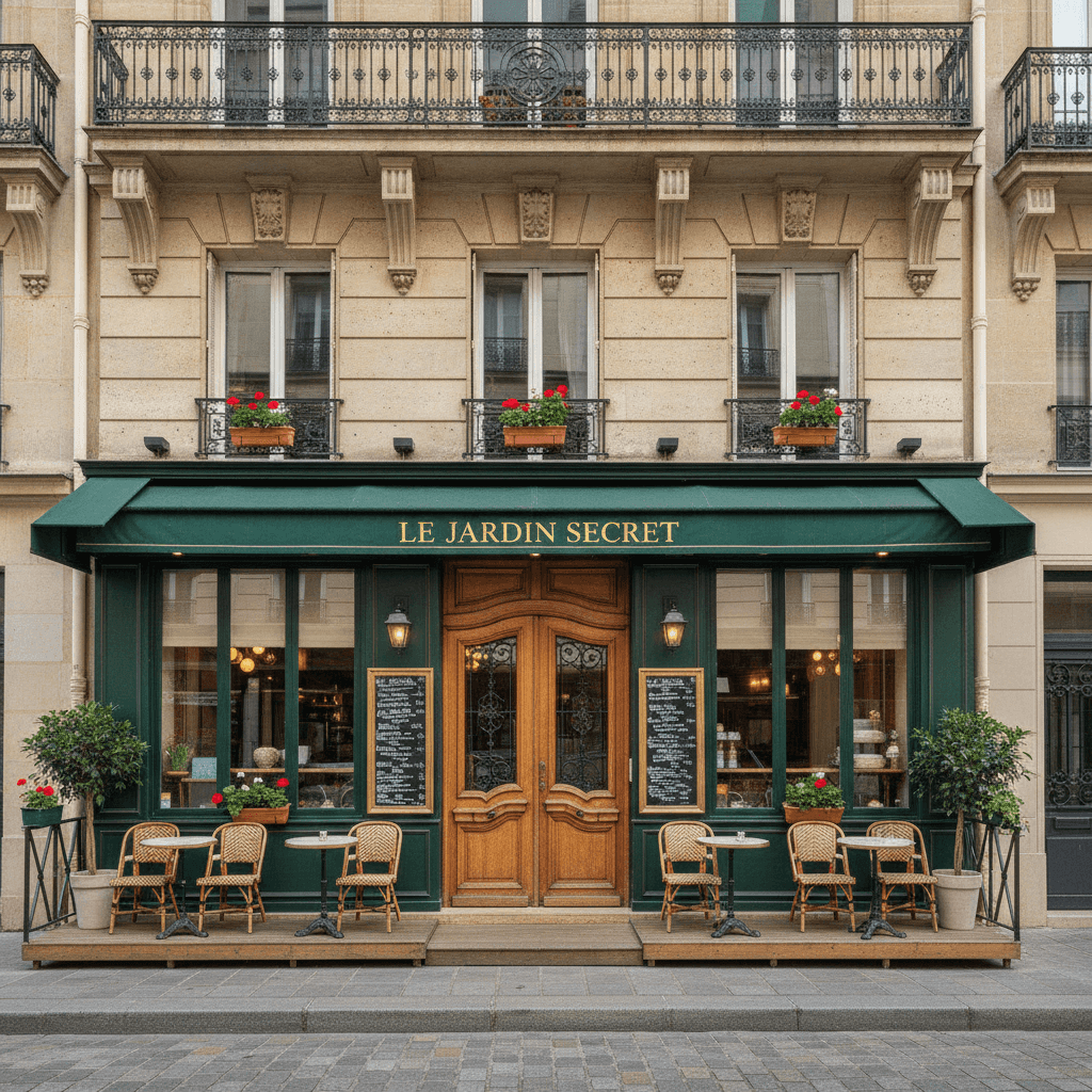 Restaurant 70m² à Paris : terrasse - extraction