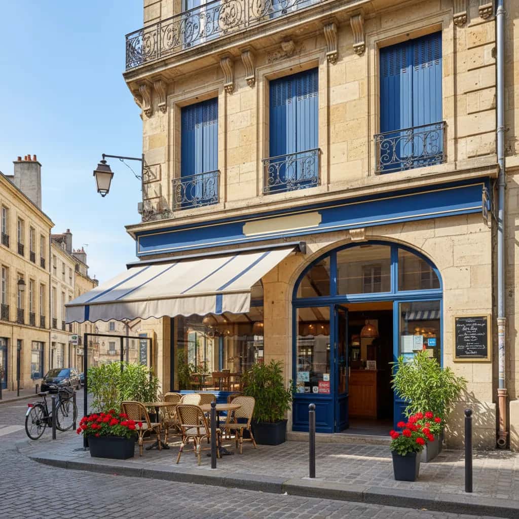 Restaurant 46m² à Bordeaux : terrasse - licence IV