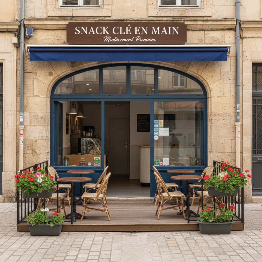 Snack 43m² à Montpellier : terrasse - extraction