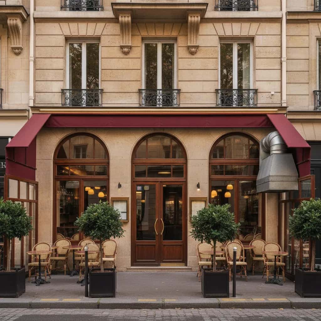 Restaurant 50 couverts à Paris : terrasse - extraction