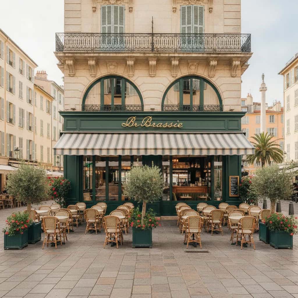 Bar-brasserie 200m² à Nice : terrasse - licence IV