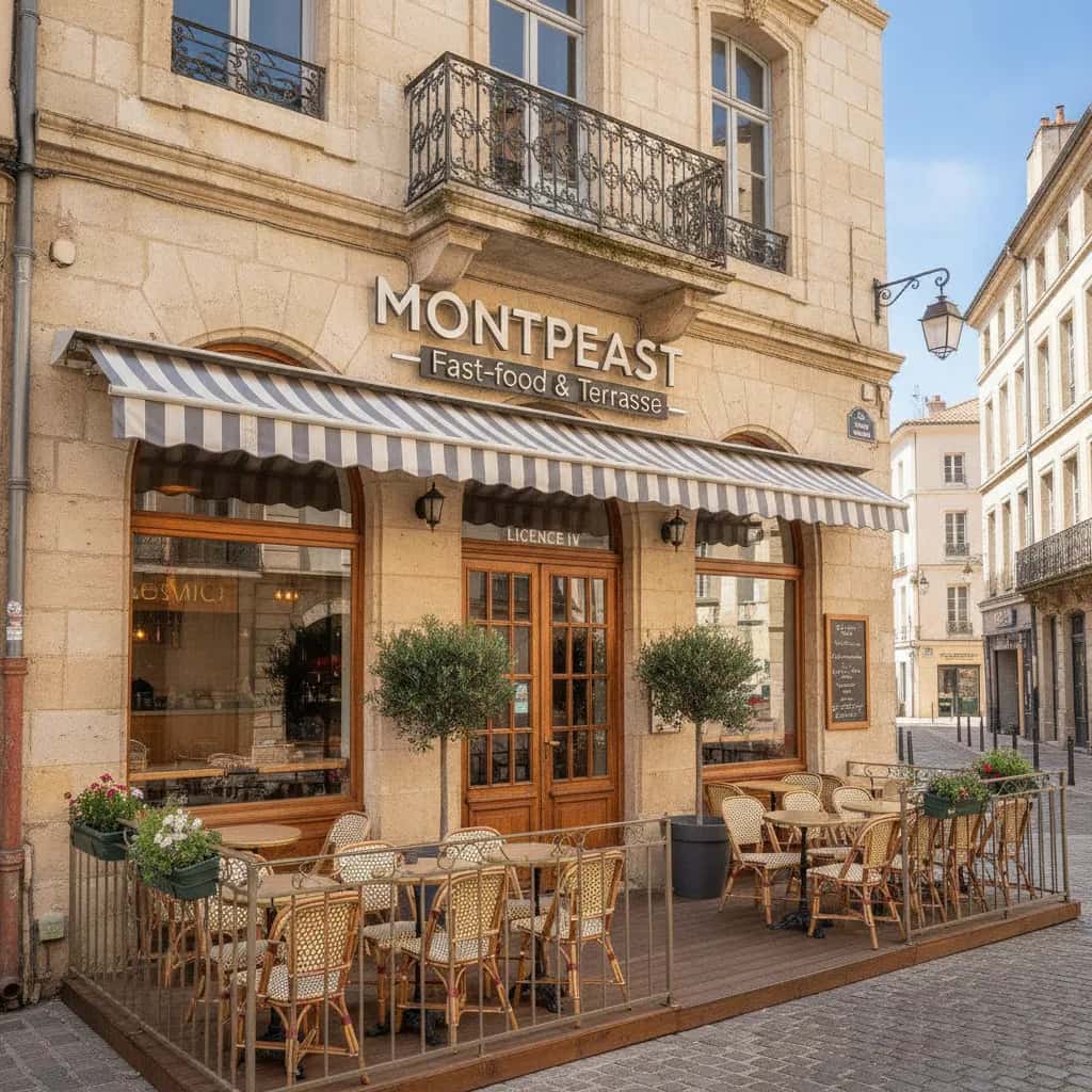 Fast-food 240m² à Montpellier : terrasse - licence IV