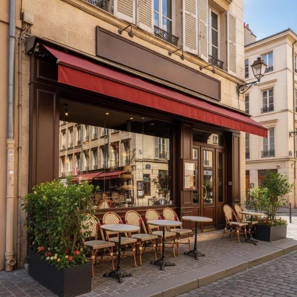 Restaurant 144m² à Lyon : terrasse - licence IV