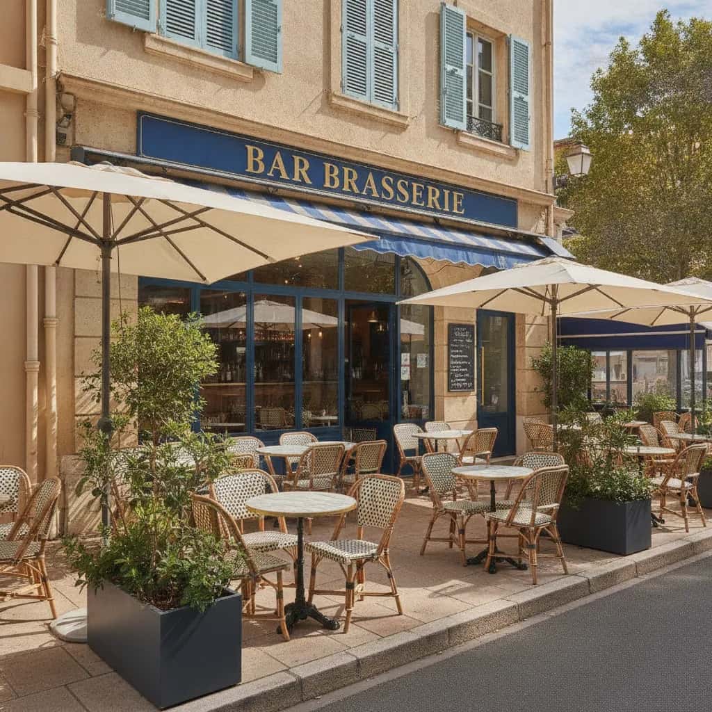 Bar-brasserie 250m² à Nice : terrasse - licence IV