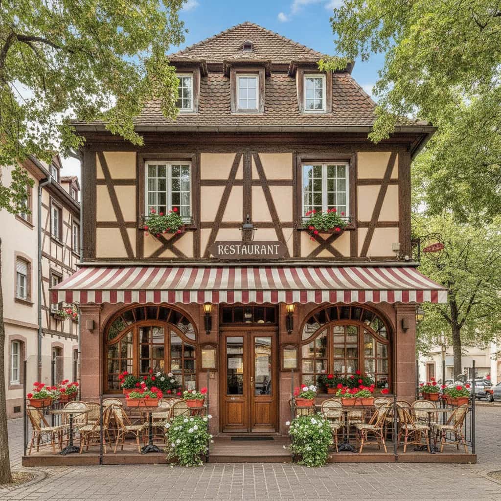 Restaurant 115m² à Strasbourg : terrasse