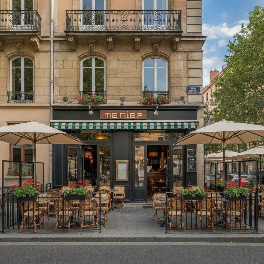 Restaurant 115m² à Lyon : terrasse - extraction
