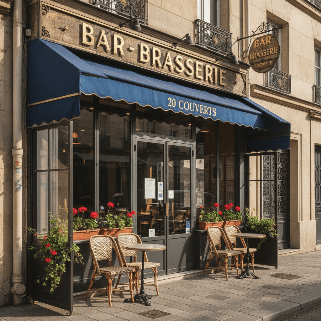 Bar-brasserie 20 couverts à Paris : licence IV