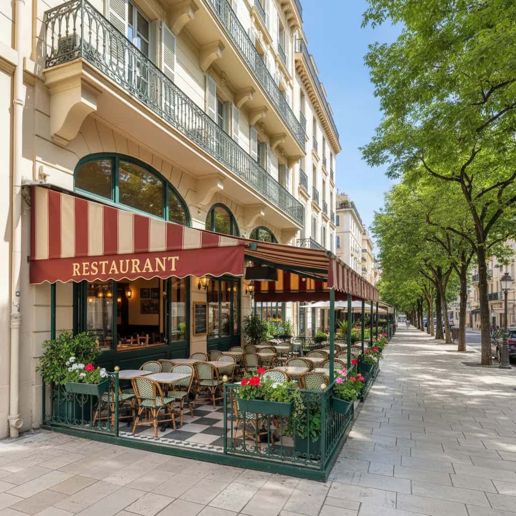 Restaurant 55m² à Nice : terrasse - licence IV