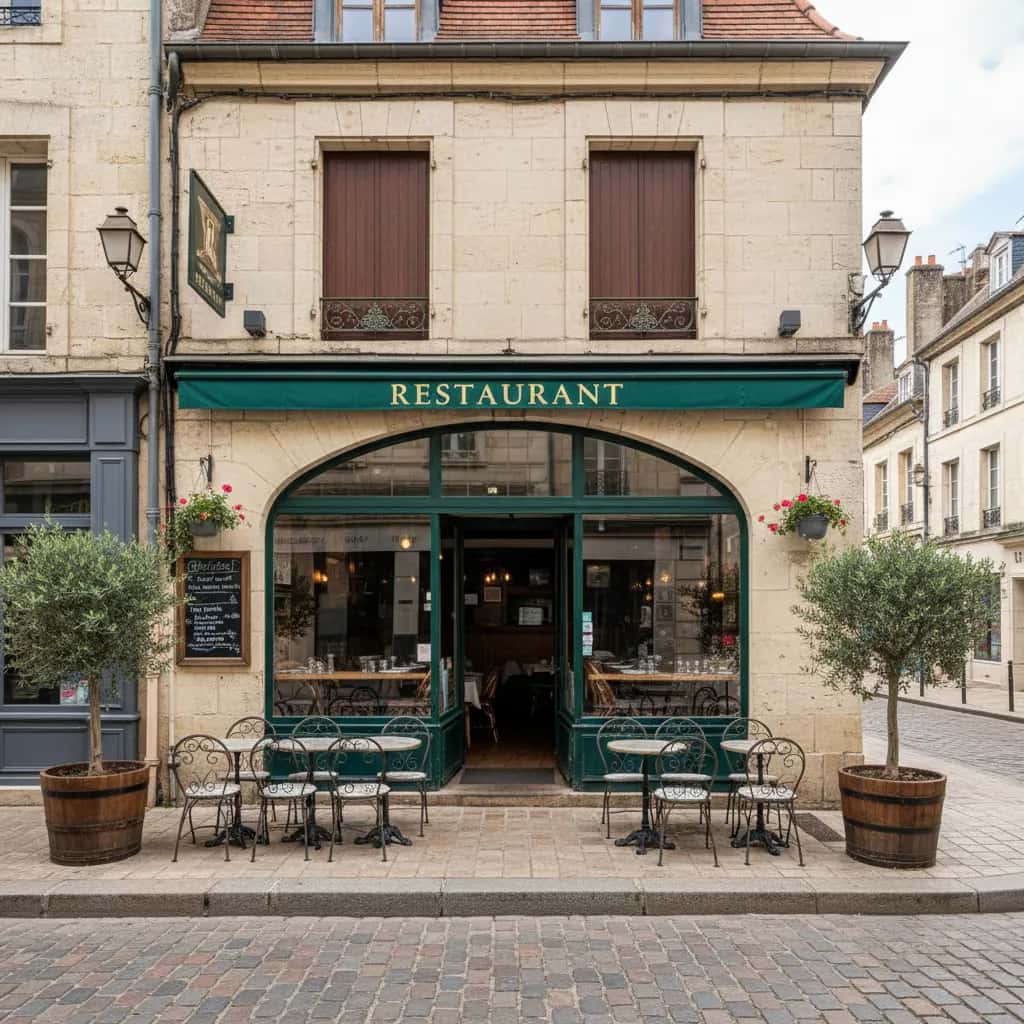 Restaurant 76m² à Angers : terrasse
