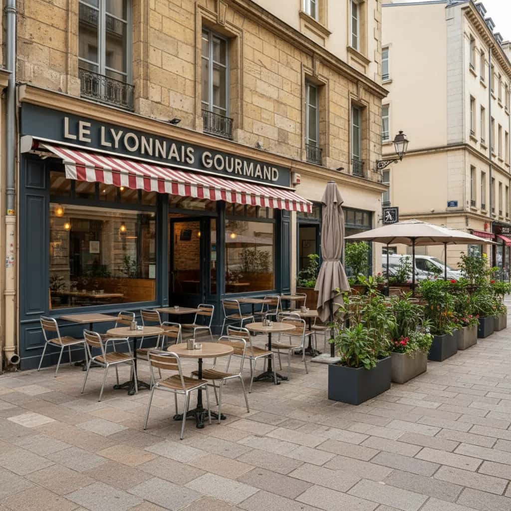 Fast-food 160m² à Lyon : terrasse