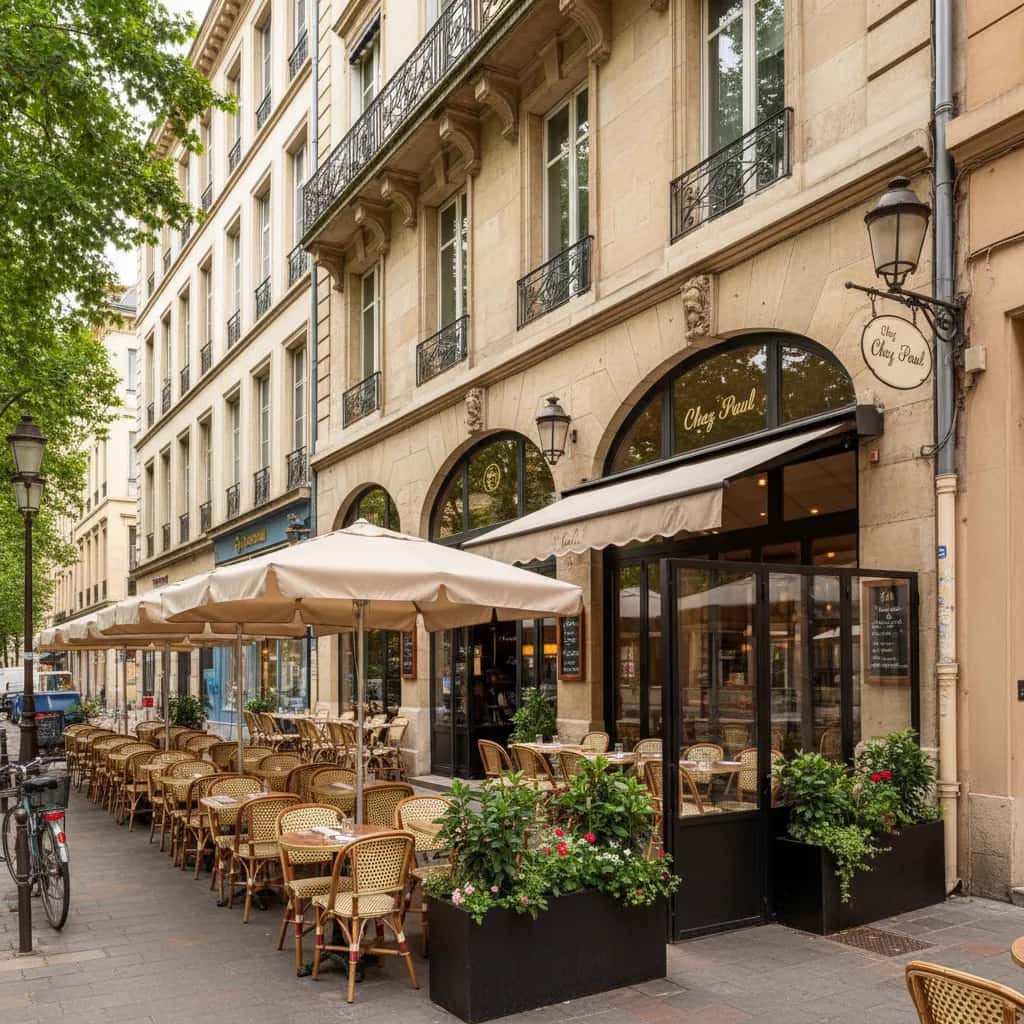 Restaurant 430m² à Lyon : terrasse - licence IV