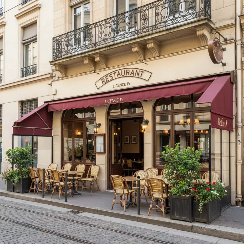Restaurant 148m² à Lyon : terrasse - licence IV