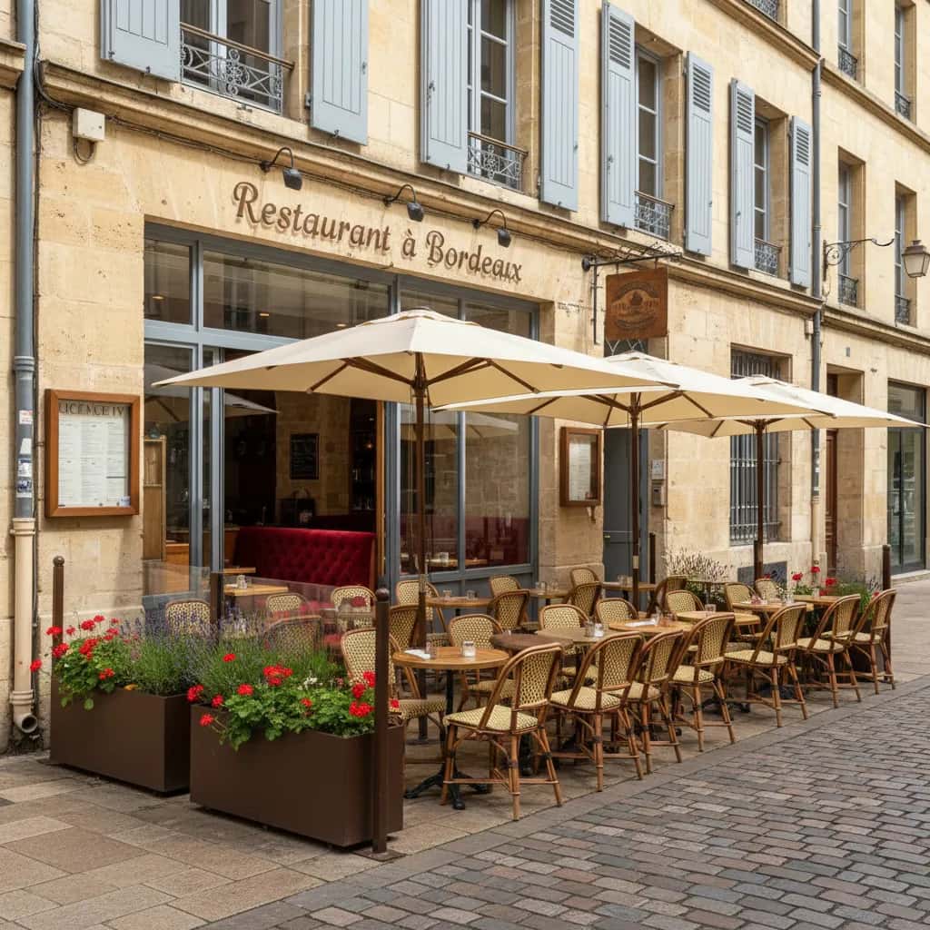 Restaurant à Bordeaux : terrasse - licence IV