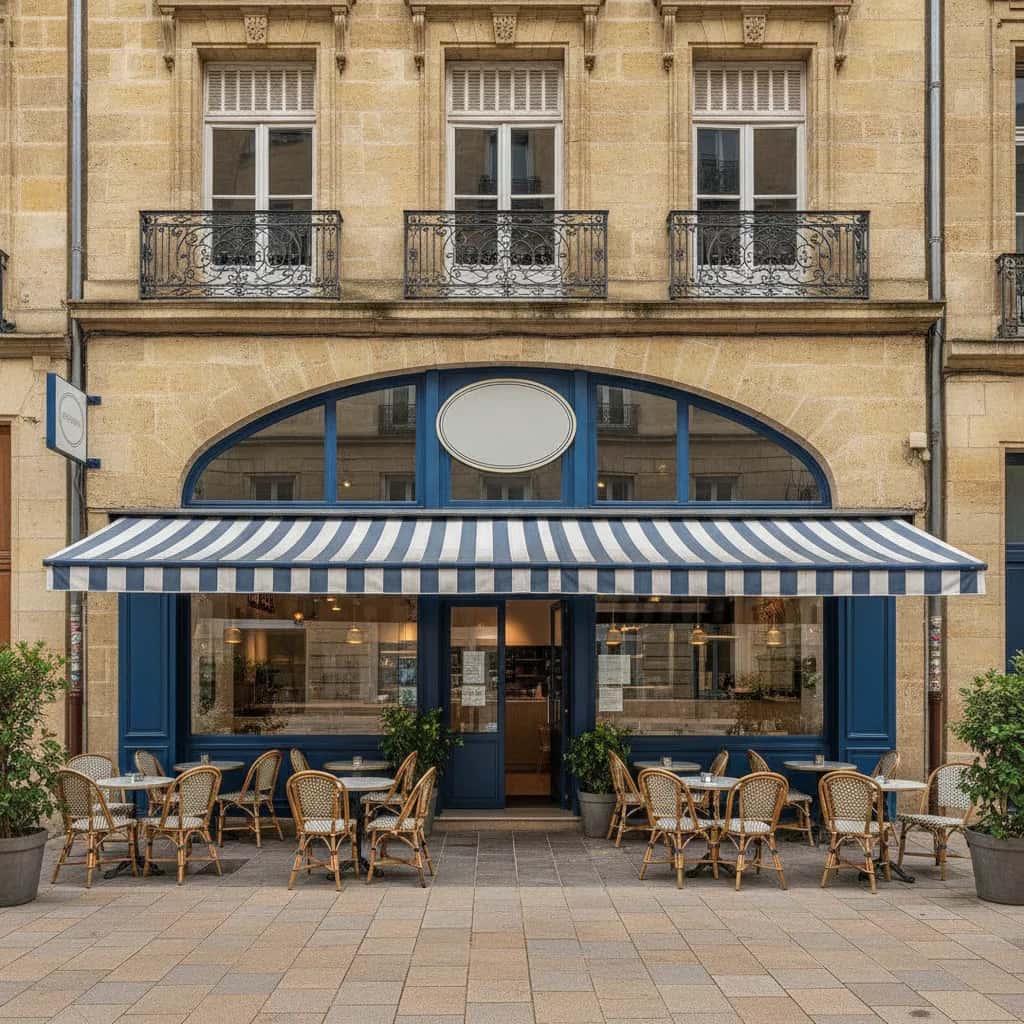 Fast-food 70m² à Bordeaux : terrasse - licence IV