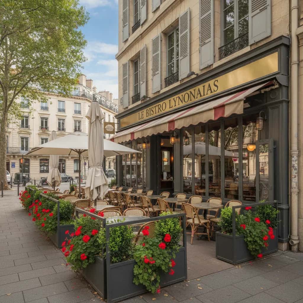 Restaurant 80m² à Lyon : terrasse - extraction