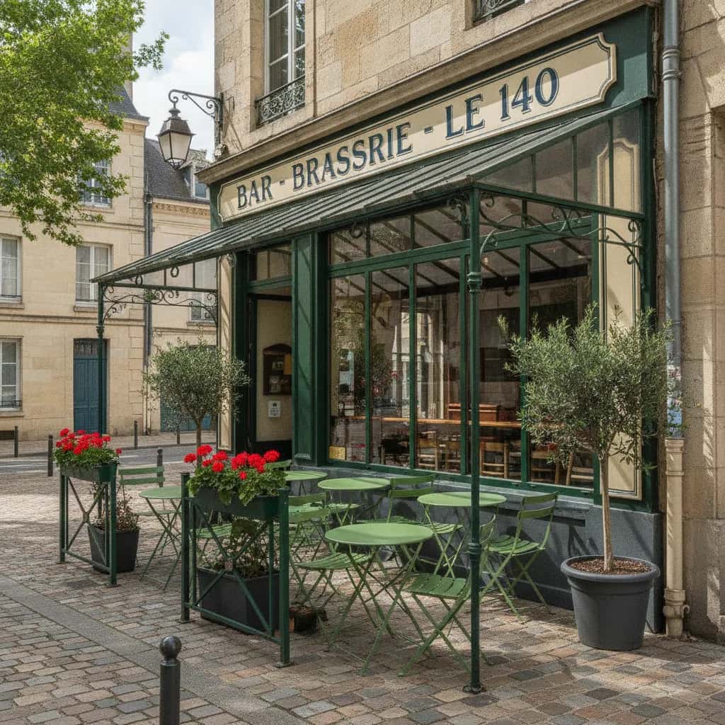 Bar-brasserie 140m² à Angers : terrasse - licence IV