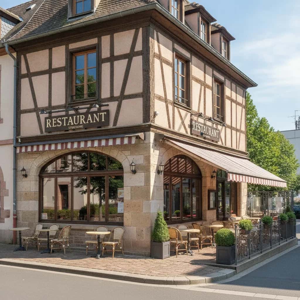 Restaurant 160m² à Strasbourg : terrasse - licence IV