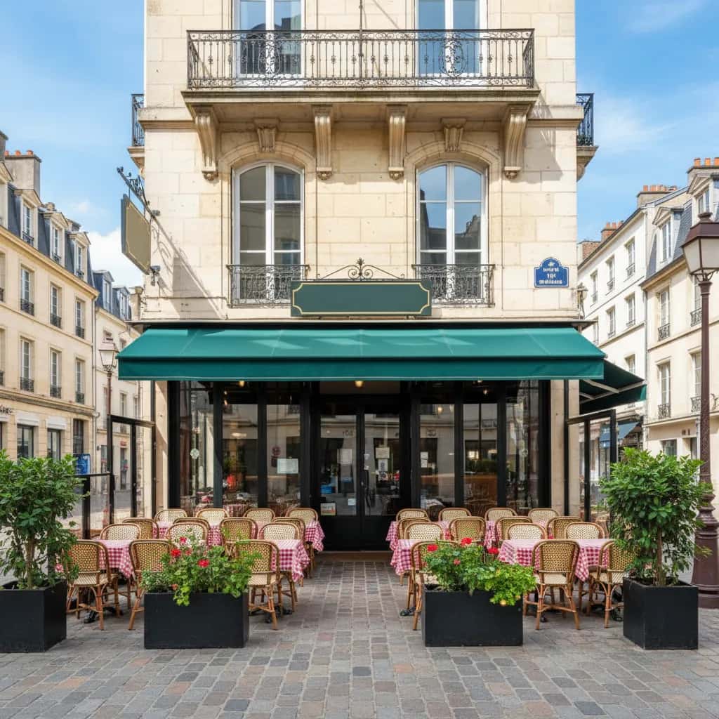Restaurant 150m² à Nantes : terrasse - extraction
