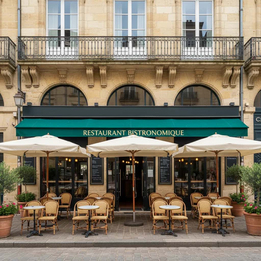 Restaurant à Bordeaux : terrasse - extraction