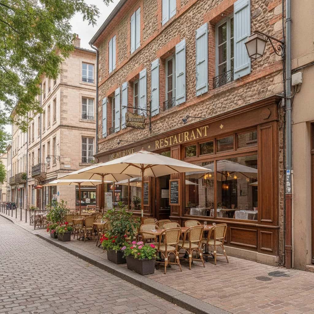 Restaurant 184m² à Toulouse : terrasse - extraction