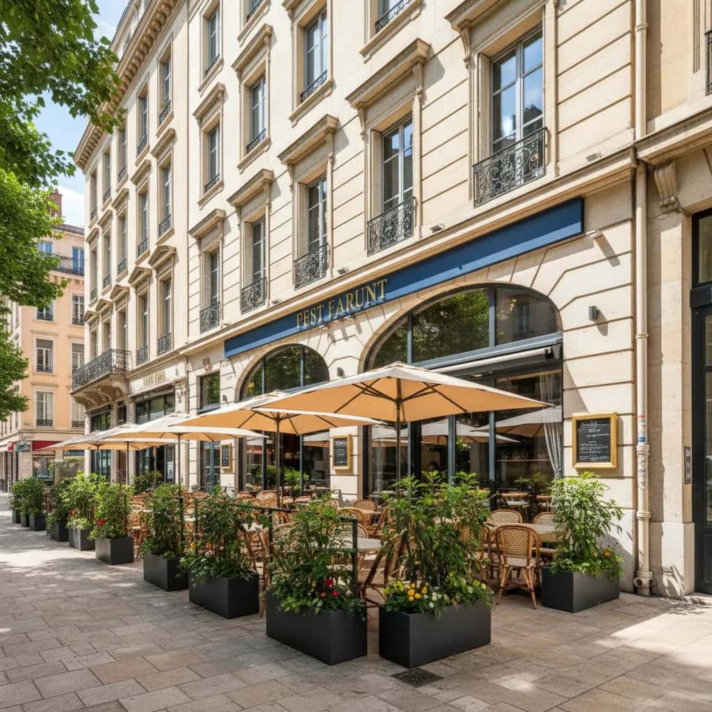 Restaurant à Lyon : terrasse - extraction