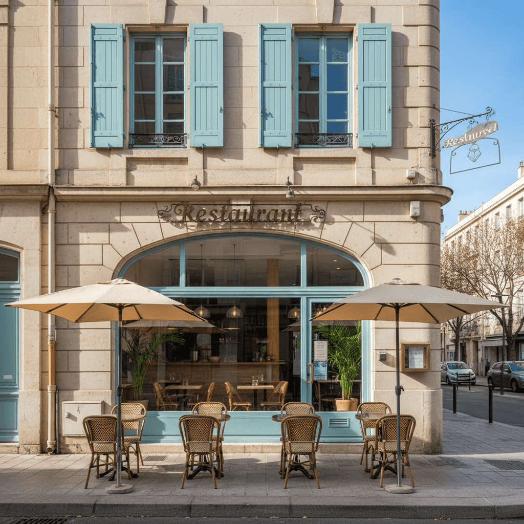 Restaurant à Marseille : terrasse - extraction
