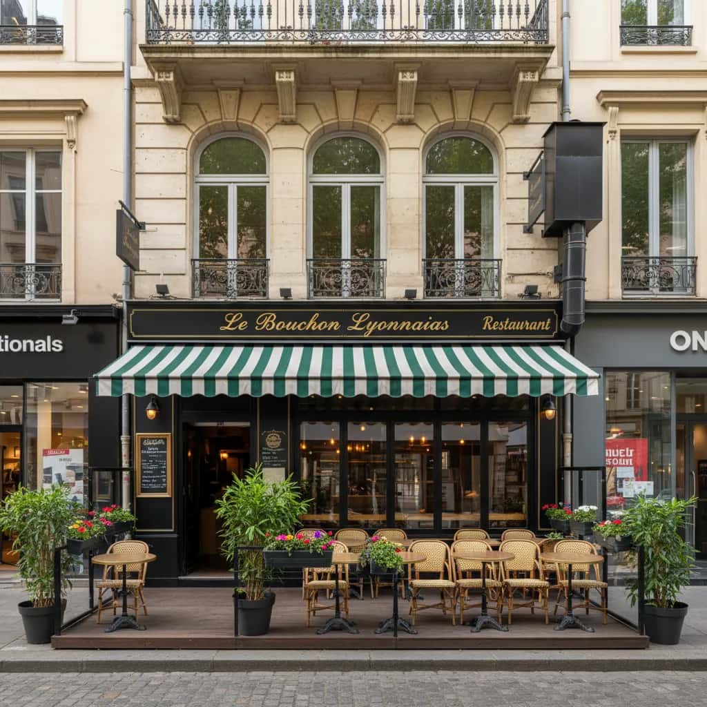 Restaurant à Lyon : terrasse - extraction