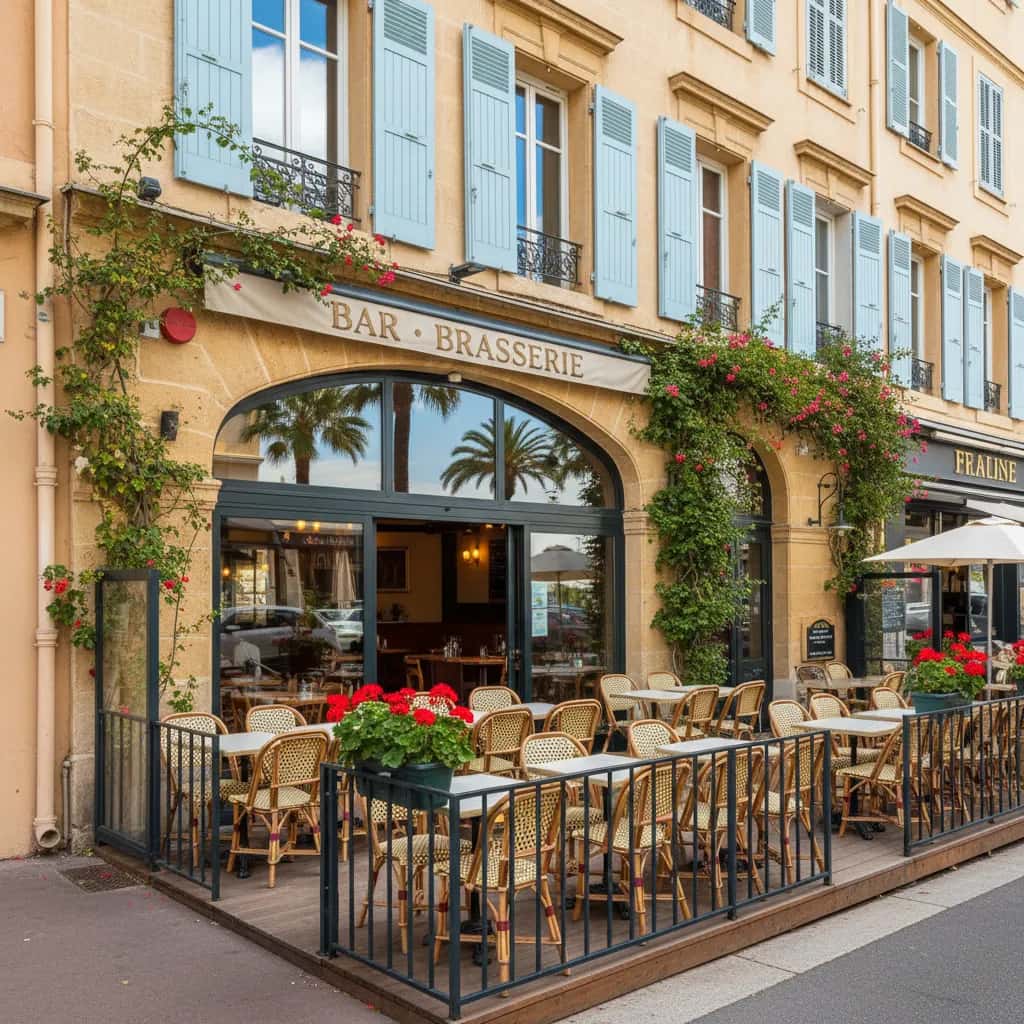 Bar-brasserie à Nice : terrasse - licence IV