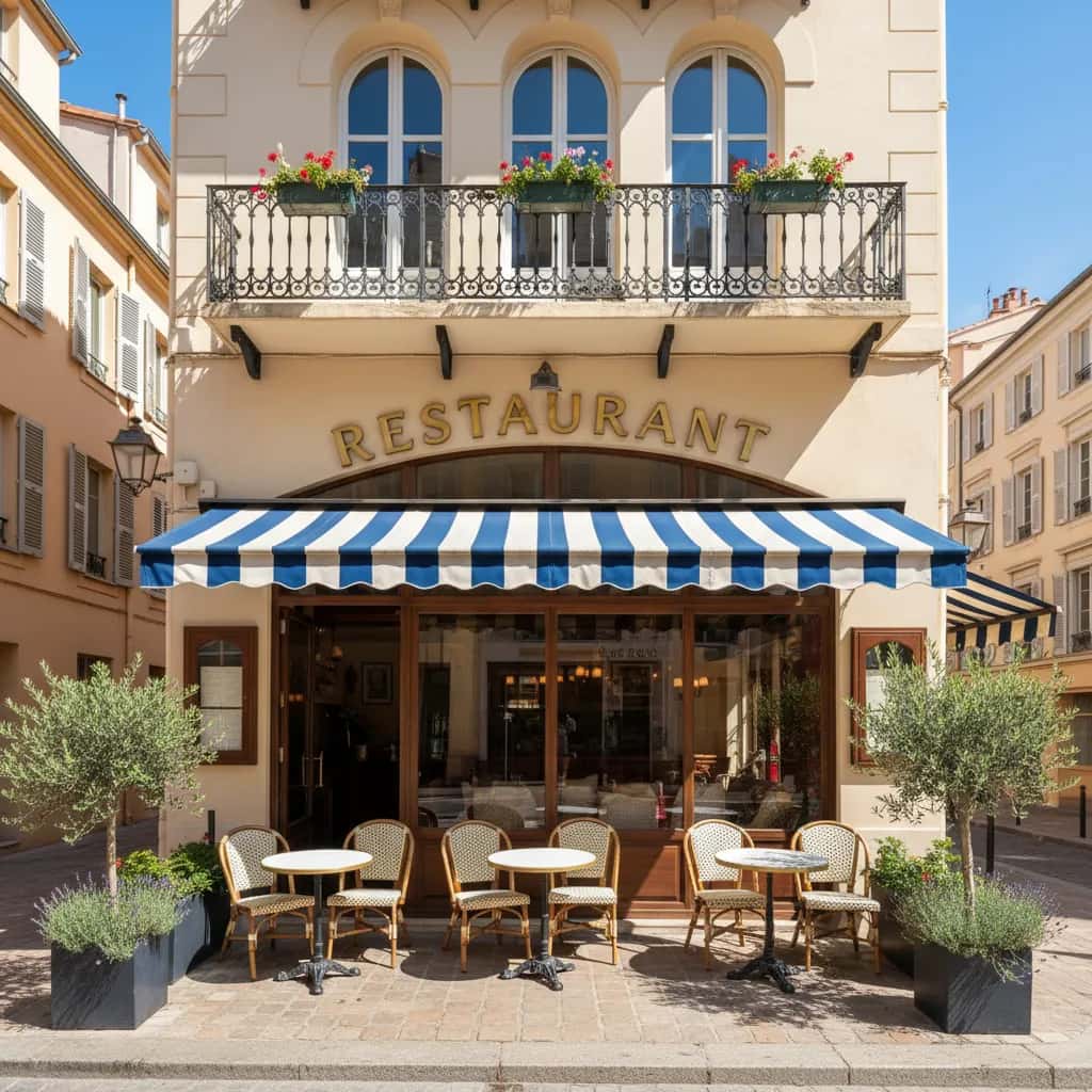 Restaurant 180m² à Nice : terrasse - licence IV