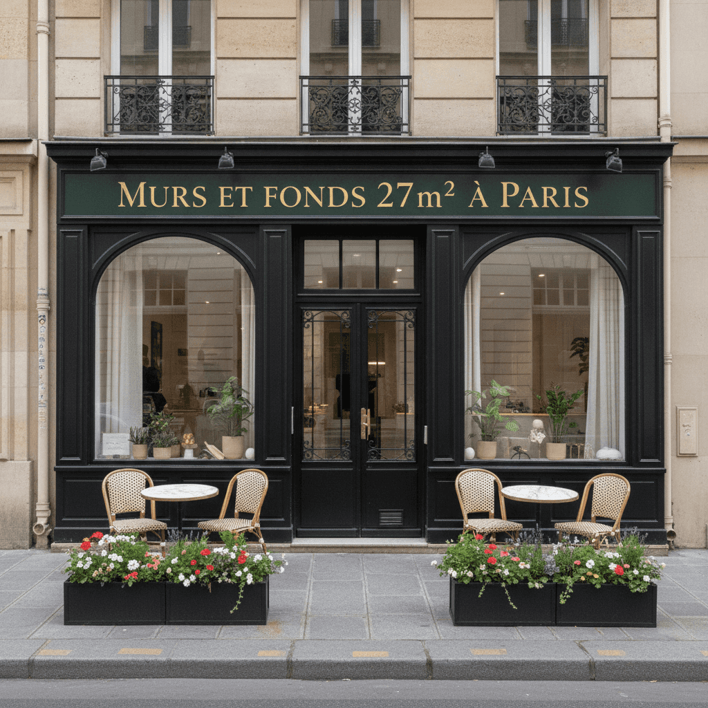 Murs et fonds 27m² à Paris