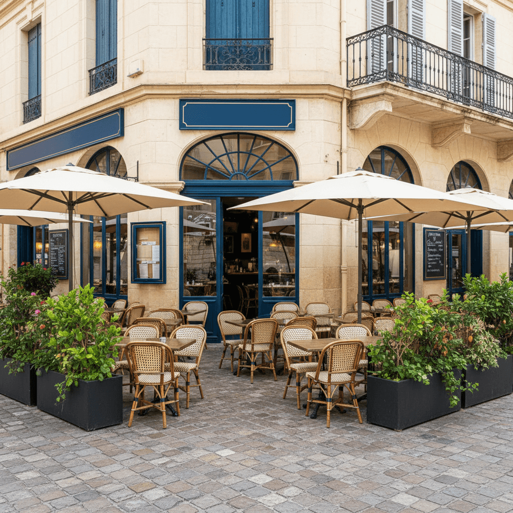 Restaurant à Marseille : terrasse - licence IV