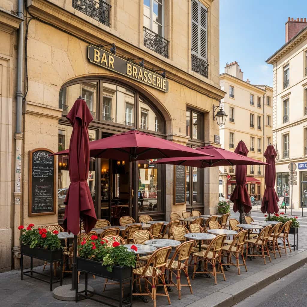 Bar-brasserie 100m² à Lyon : terrasse - licence IV