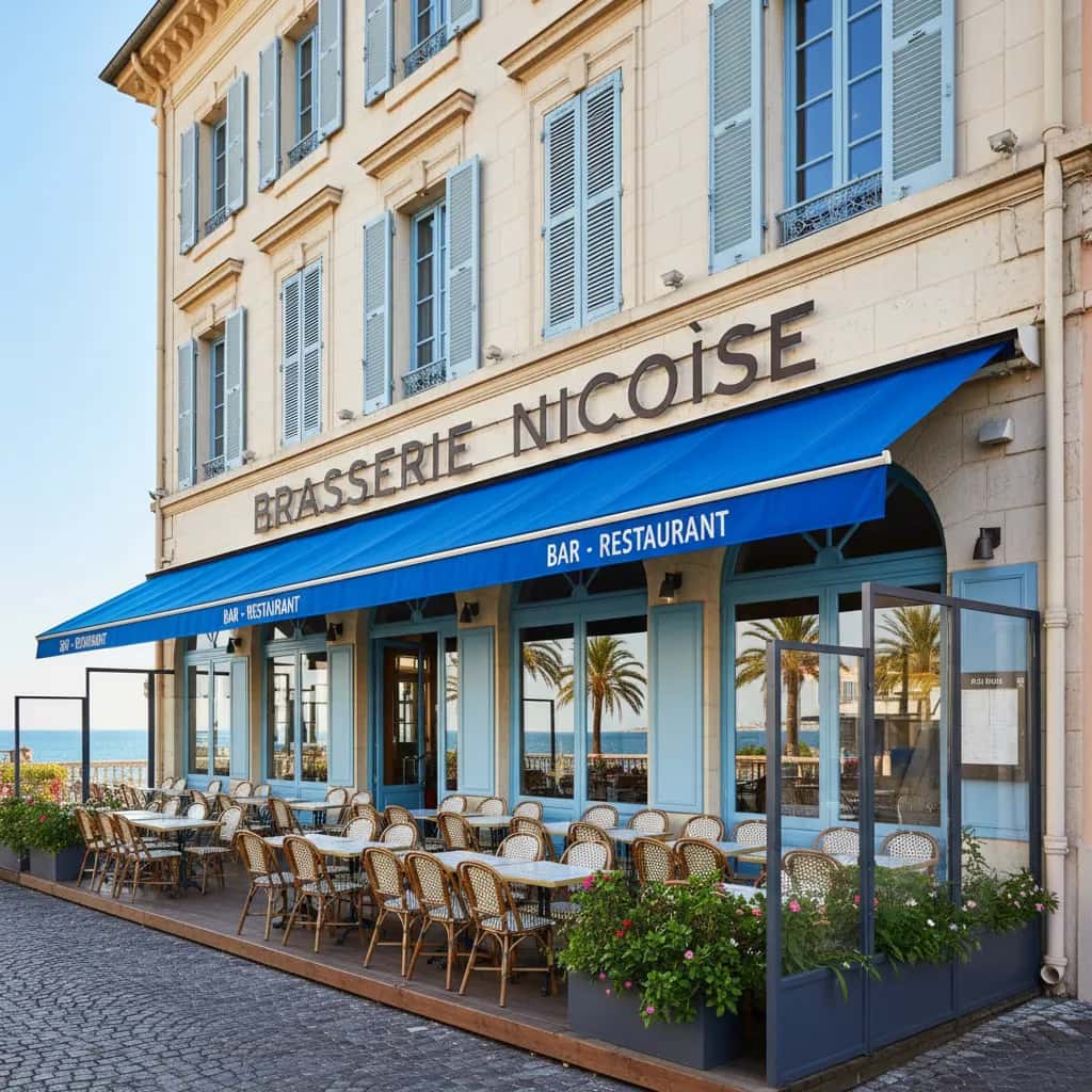 Bar-brasserie 200m² à Nice : terrasse - licence IV