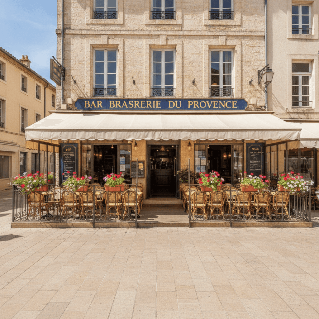 Bar-brasserie à Vaucluse : terrasse
