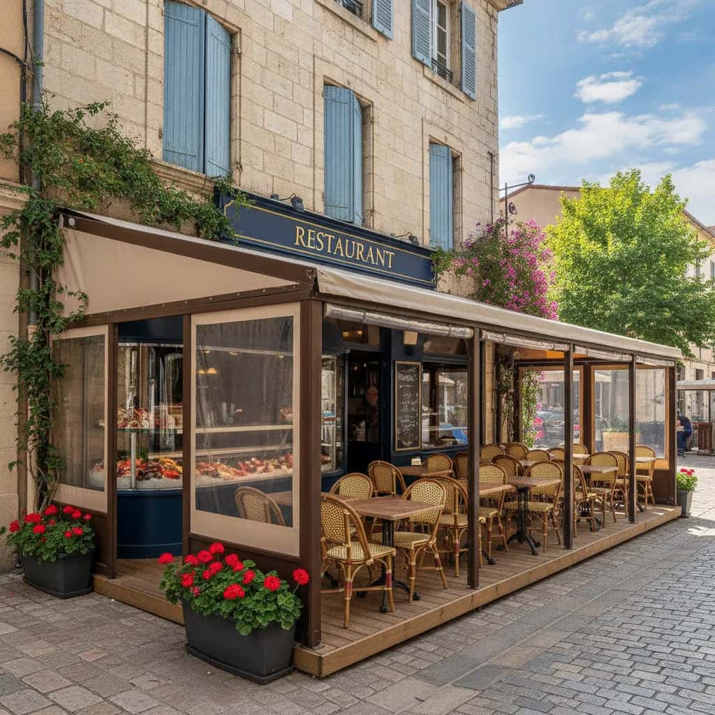Restaurant à Montpellier : terrasse - licence IV