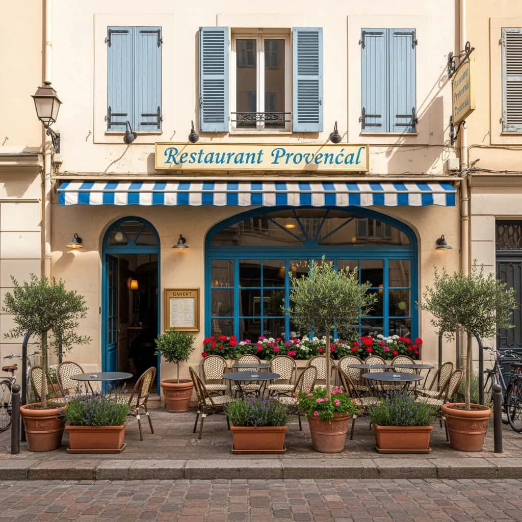 Restaurant à Nice : terrasse - licence IV