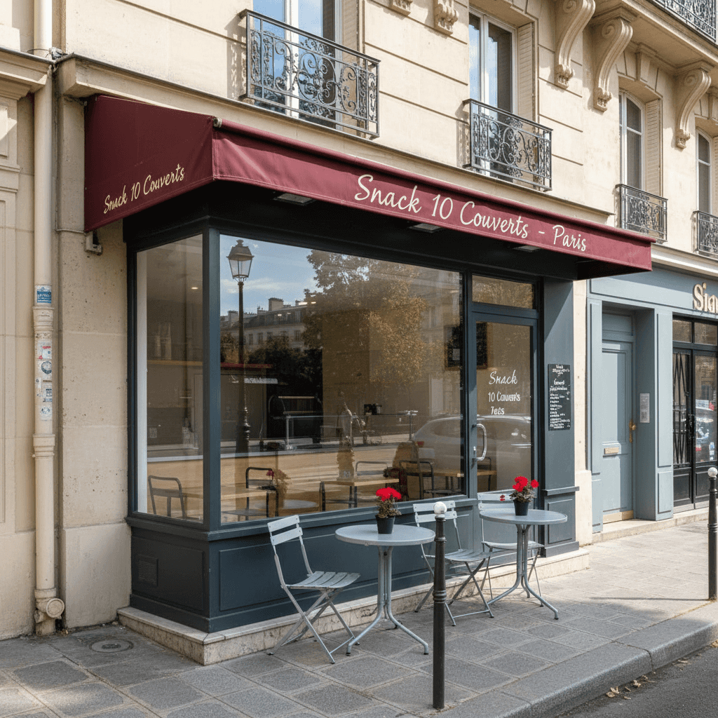 Snack 10 couverts à Paris