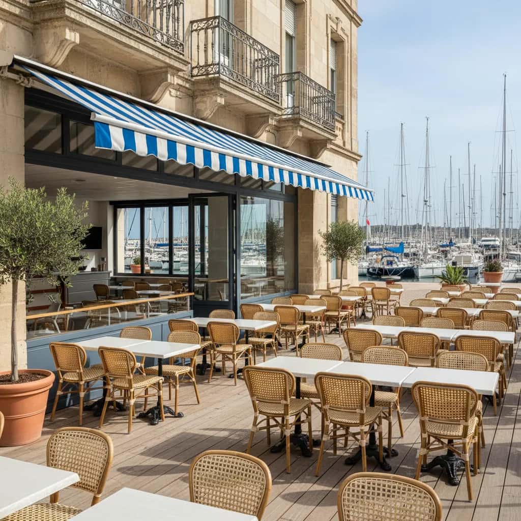 Snack 92m² à Montpellier : terrasse