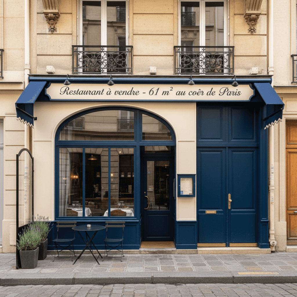 Restaurant à vendre - 61 m² au cœur de Paris
