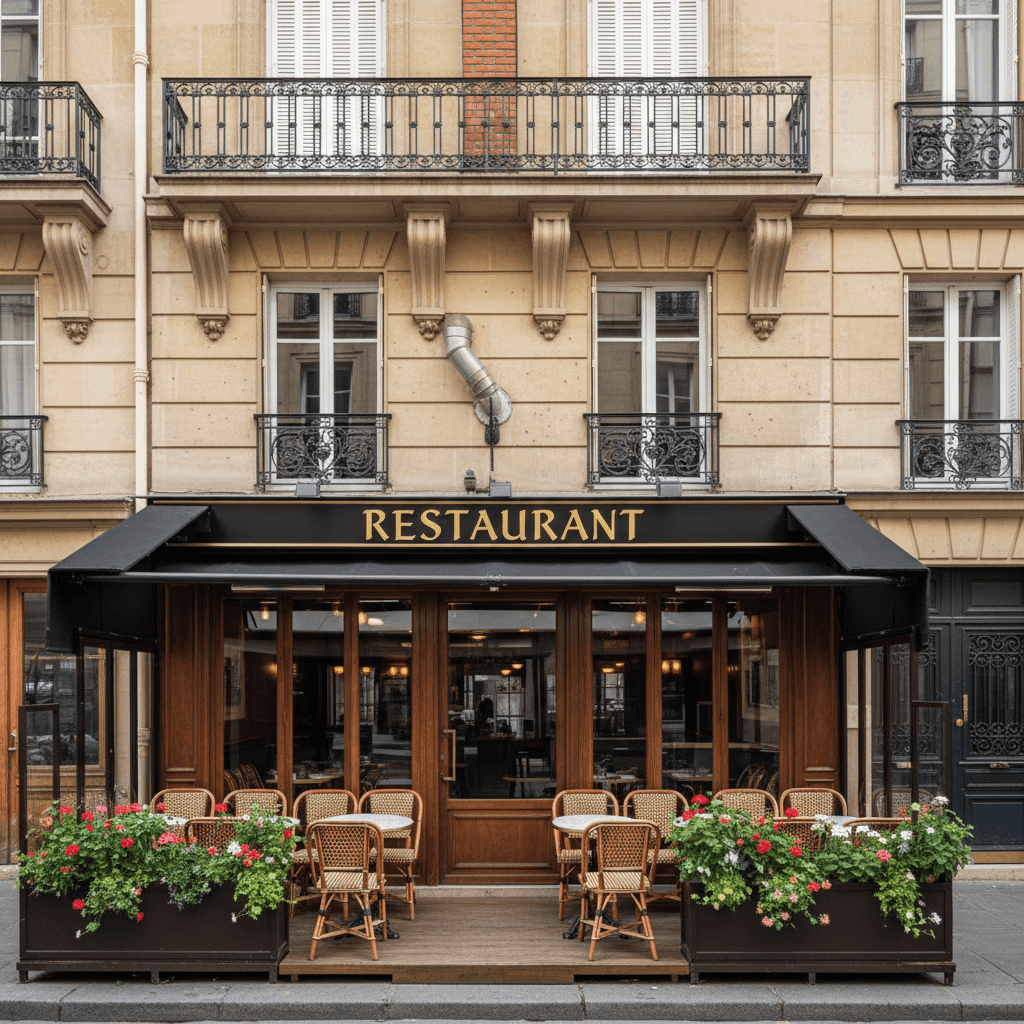 Restaurant avec Conduit de Cheminée à Paris