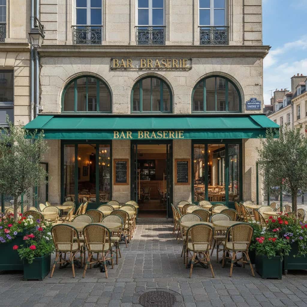Bar-brasserie 280m² à Nantes : terrasse - licence IV