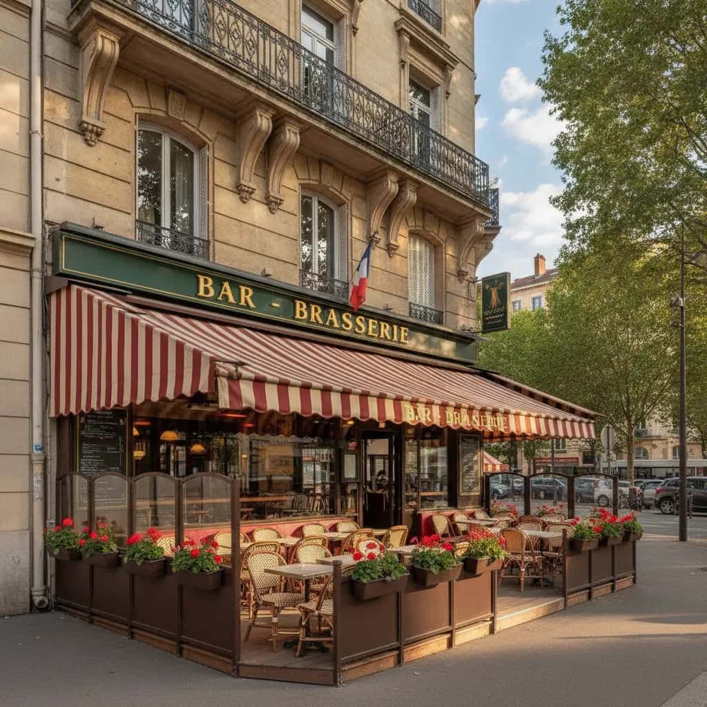 Bar-brasserie 70m² à Lyon : terrasse - licence IV