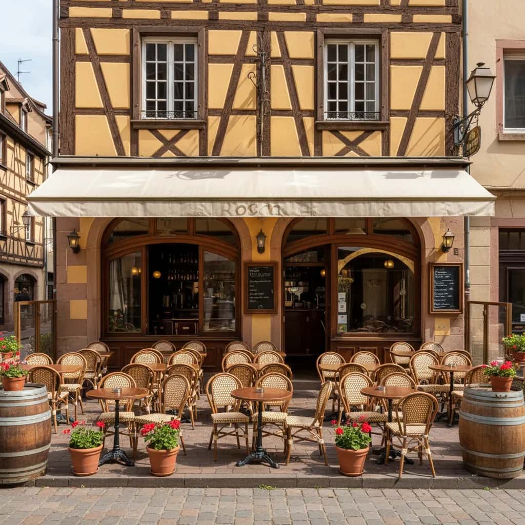 Bar-brasserie 200m² à Strasbourg : terrasse - licence IV